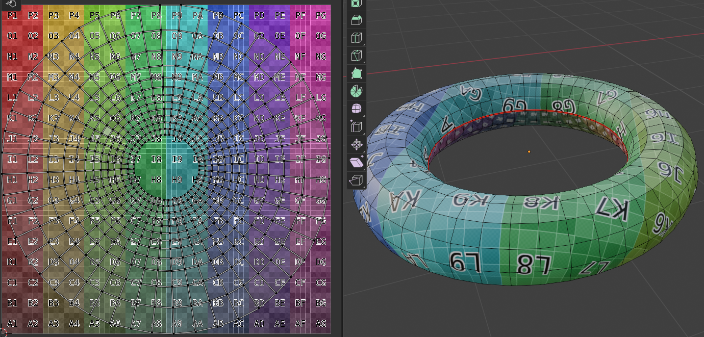 Разрезание тора - неправильно