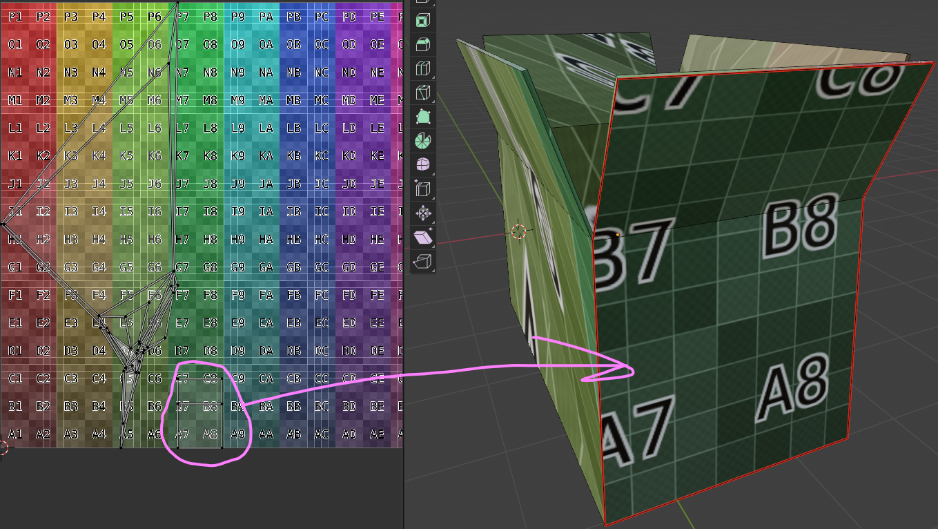 Развертка с учетом швов