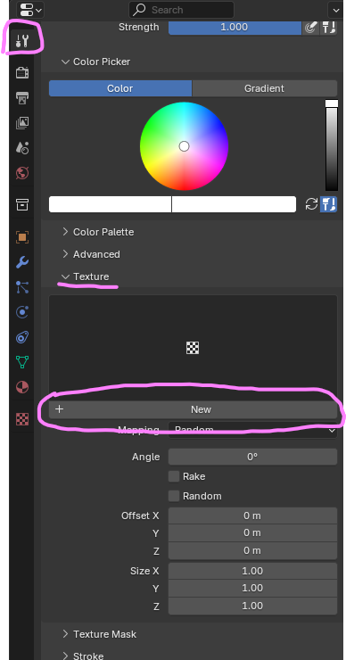 Создание текстуры для кисти