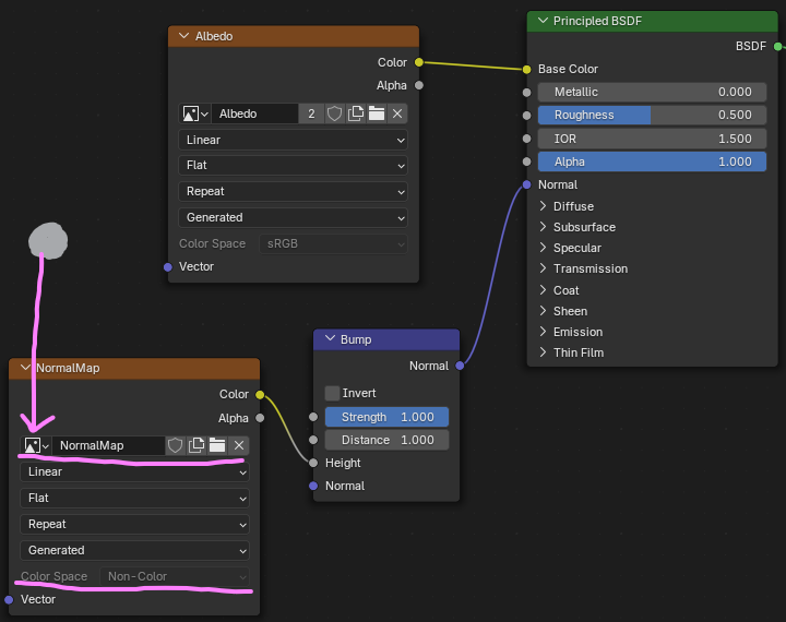 Создание карты нормалей