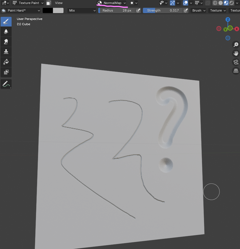 Рисование на карте нормалей